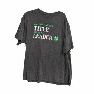 National Four H Council Mens Gray Polycotton T-Shirt Graphic Print Crew Neck 2XL